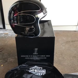 Harley Davidson motorcycle helmet